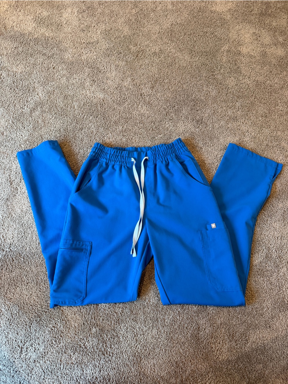 Figs Women's Royal Blue high rise yolas Jogger Scrub Pants